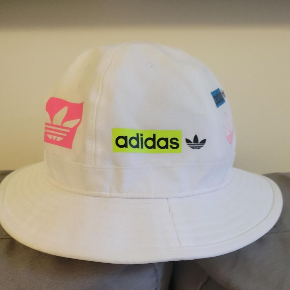 Adidas Originals Neon Stamp Bell Bucket Hat 🌈